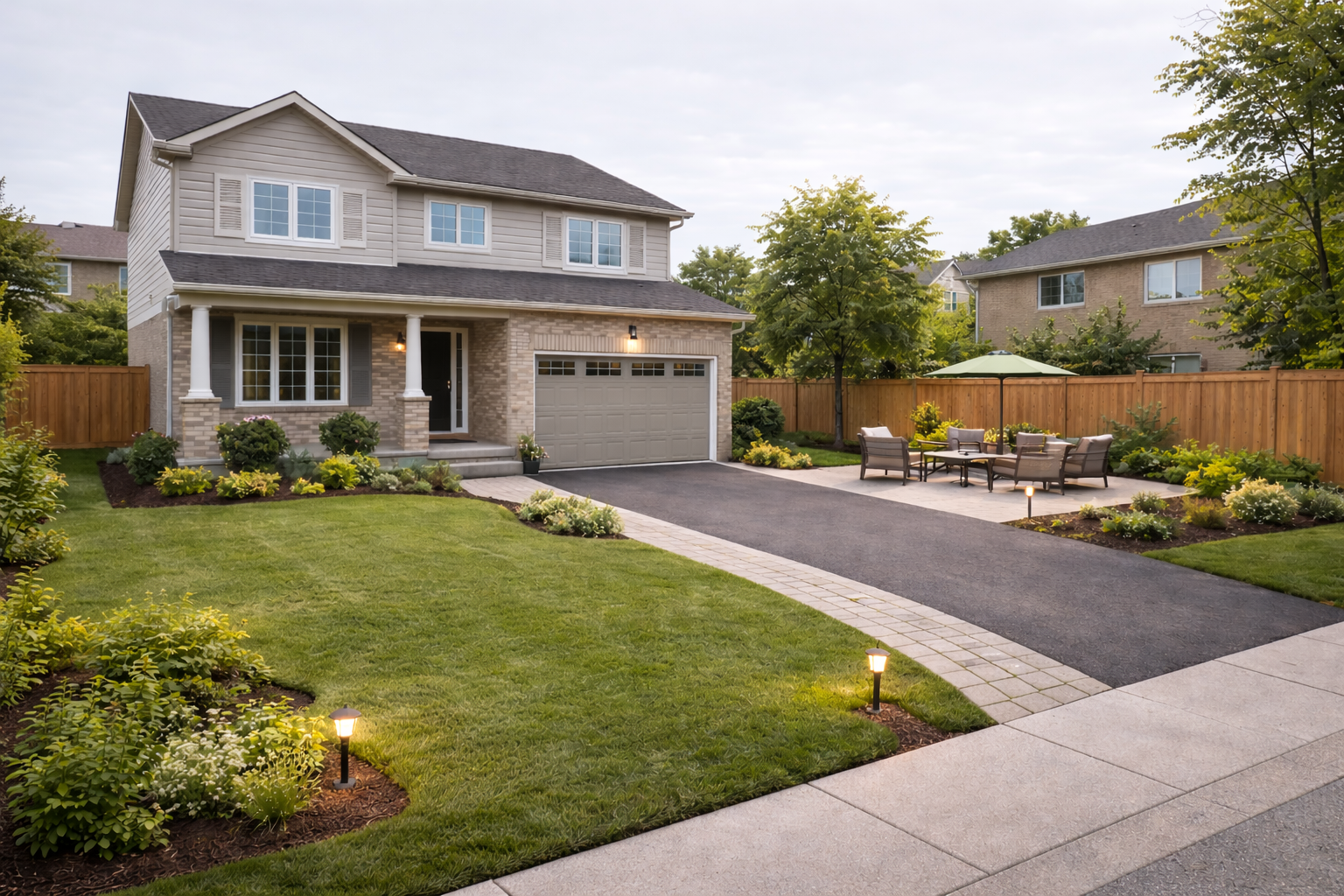 Back and front yard upgrade planning visual in GTA