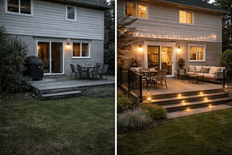 Completed backyard deck upgrade example for a GTA property