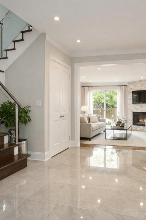 Deep-cleaned entry and interior surfaces before move-in at a GTA home