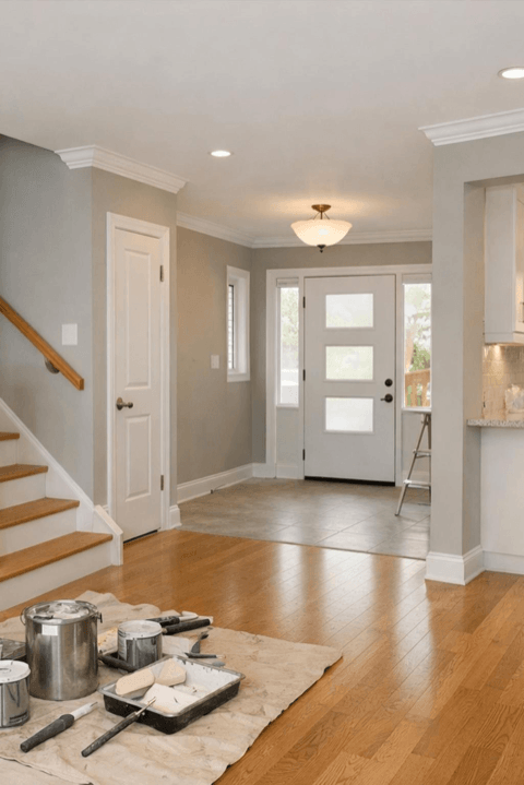 General home repair and repainting refresh example in a Toronto interior